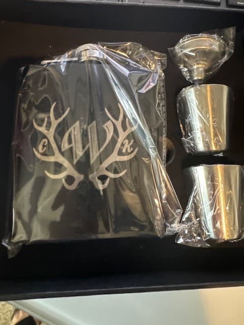 Custom engraved flask